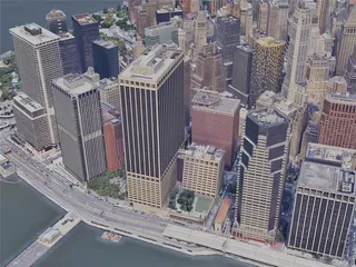 New York City, Lower Manhattan, USA (2019) 3D Model