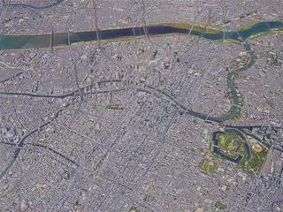 Osaka City, Japan (2019) 3D Model