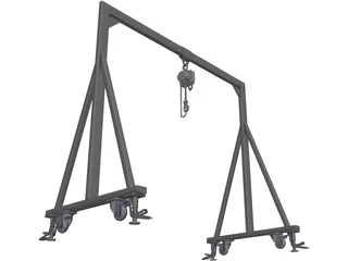 Manual Crane 3D Model