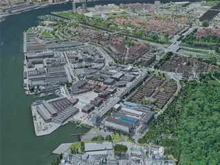 Amsterdam City, Netherlands (2019) 3D Model