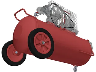 Air Compressor 3D Model
