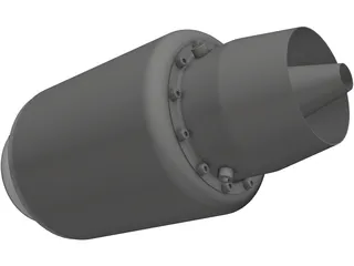 Jet Engine 18kg Force 3D Model