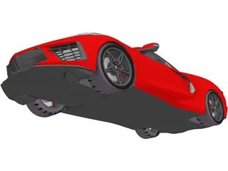 Chevrolet Corvette Z51 (2020) 3D Model
