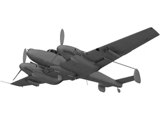 Messerschmitt BF-110 G-2 3D Model