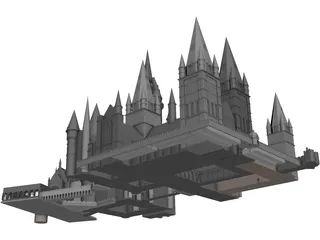 Hogwarts 3D Model