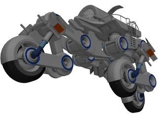 Futuristic Trike 3D Model