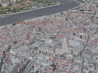 Antwerp City, Belgium (2019) 3D Model