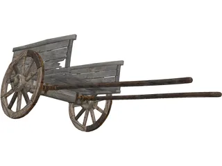 Horse Cart 3D Model