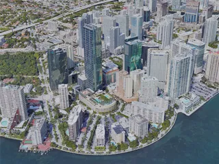 Miami City Downtown, FL, USA (2019) 3D Model