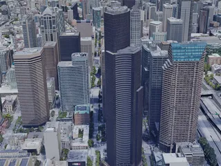 Seattle City, WA, USA (2019) 3D Model