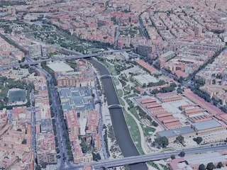 Madrid City, Spain (2019) 3D Model