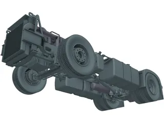 Euro Truck Chassis 3D Model