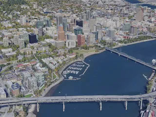 Portland City, OR, USA (2019) 3D Model