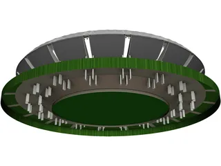 Soccer Stadium 3D Model