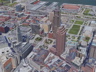 Cleveland City, OH, USA (2019) 3D Model