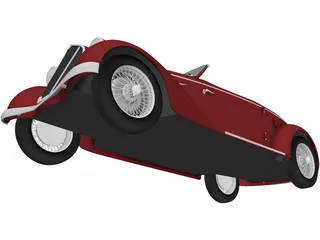 Alfa-Romeo 6C 2300 S Touring Pescara Spider (1935) 3D Model