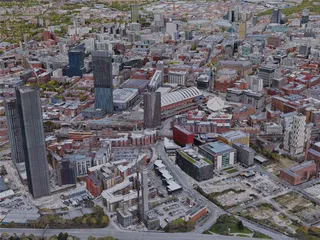 Manchester City, UK (2019) 3D Model