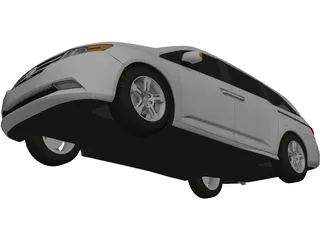 Honda Odyssey (2011) 3D Model