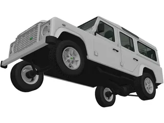 Land Rover Defender 110 Station Wagon 3D Model