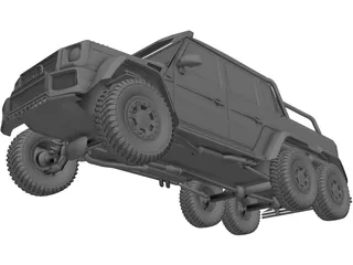 Mercedes-Benz G63 Brabus 6X6 3D Model