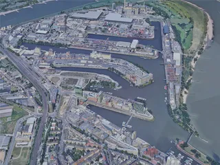 Dusseldorf City, Germany (2019) 3D Model