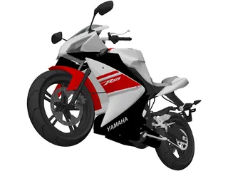 Yamaha YZF-R125 (2011) 3D Model