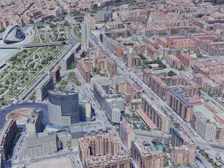 Valencia City, Spain (2019) 3D Model