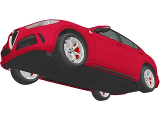Alfa Romeo Stelvio Quadrifoglio (2018) 3D Model
