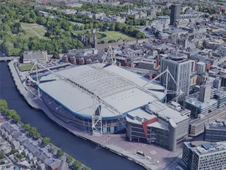 Cardiff City, UK (2019) 3D Model