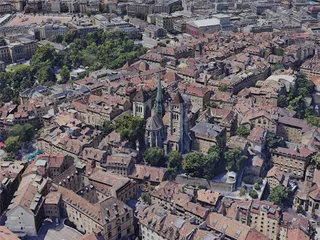 Geneva City, Switzerland (2019) 3D Model