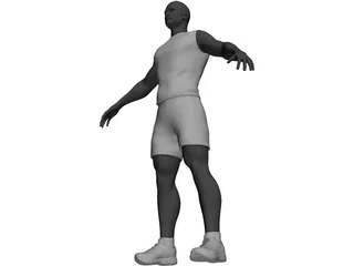 Athlete Male 3D Model