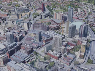 Leeds City, UK (2019) 3D Model