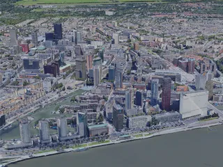 Rotterdam City, Netherlands (2019) 3D Model