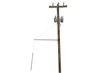 Electrical Pole 3D Model