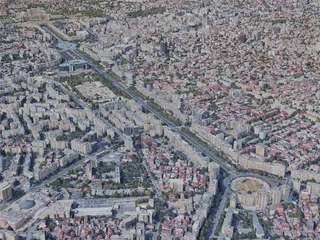 Bucharest City, Romania (2020) 3D Model