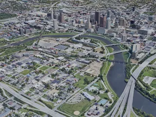 Columbus City, OH, USA (2019) 3D Model