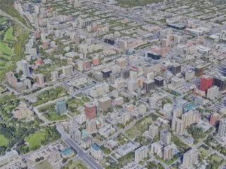 Edmonton City, AB, Canada (2019) 3D Model