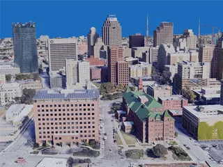 San Antonio City, TX, USA (2019) 3D Model