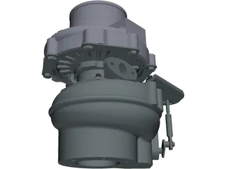 Garret GT37 Turbocharger 3D Model