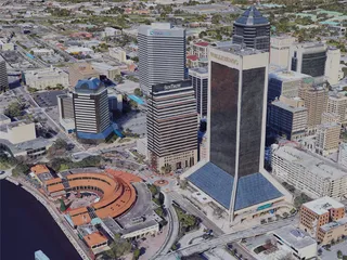 Jacksonville City, FL, USA (2019) 3D Model