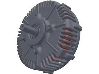 PMG132 Electric Motor 3D Model