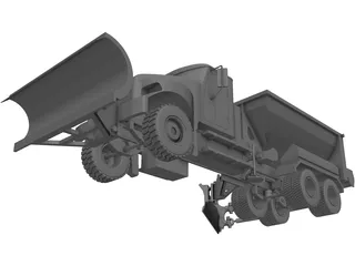 Snow Plow 3D Model