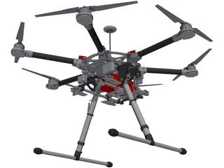 DJI Spreading Wings S900 3D Model