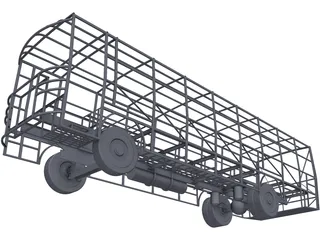 Bus Chassis 3D Model