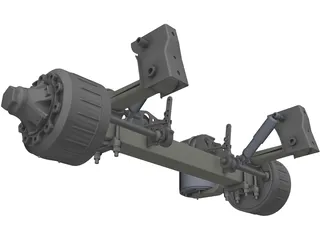 Trailer Axle 3D Model