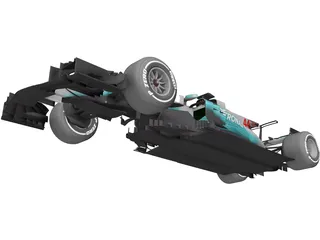 Mercedes-AMG F1 W08 EQ Power 3D Model