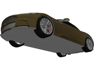 Aston Martin DB9 Volante (2009) 3D Model