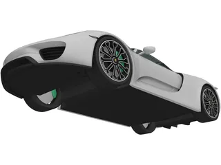 Porsche 918 Spyder (2015) 3D Model