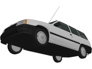 Opel Kadett Caravan (1991) 3D Model