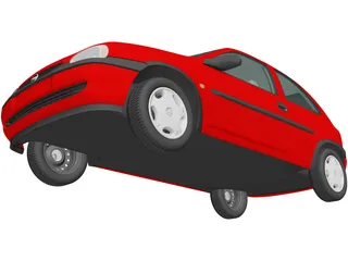 Opel Corsa 3-door (1998) 3D Model